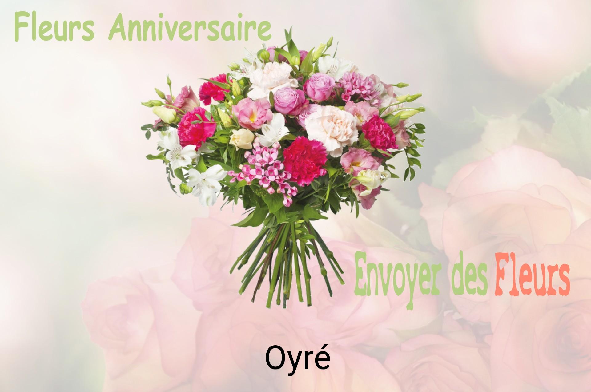 Bouquet de fleurs d’anniversaire livré à Oyré